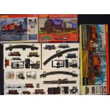3x Hornby Train Sets to include The Industrial large set, Caledonian Belle set, and the Rambler set,