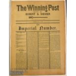 1910 The Winning Post 'The Imperial Number' Newspaper by Robert S Sievier dated Saturday May 14 a