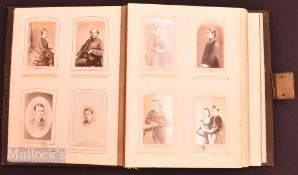 c1880 Leather Album of Cabinet and Carte de Visite Cards. Noted card of Bishop Samuel Ajayi Crowther