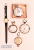 Selection of assorted Watches – Victorian hallmarked silver pocket watch, with fusee movement by