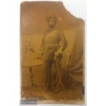 India & Punjab – Sikh Officer of Jind State Cabinet Card a fine original antique very large