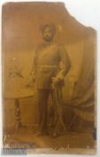 India & Punjab – Sikh Officer of Jind State Cabinet Card a fine original antique very large