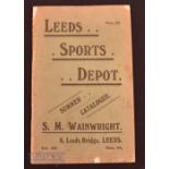 Leeds Sports Depot – S M Wainwright, 8 Leed's Bridge, 1912 catalogue a 40-page catalogue