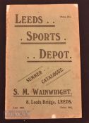 Leeds Sports Depot – S M Wainwright, 8 Leed's Bridge, 1912 catalogue a 40-page catalogue