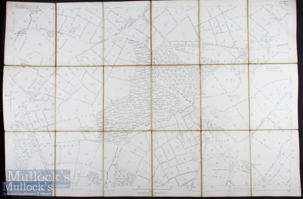 West Midlands – Frederick Blackett and J Wilkinson Selection of linen backed Maps featuring - Image 5 of 5
