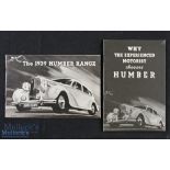 The 1939 Humber Range Automotive Sales Catalogue an impressive 16 page sales catalogue