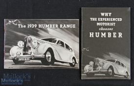 The 1939 Humber Range Automotive Sales Catalogue an impressive 16 page sales catalogue