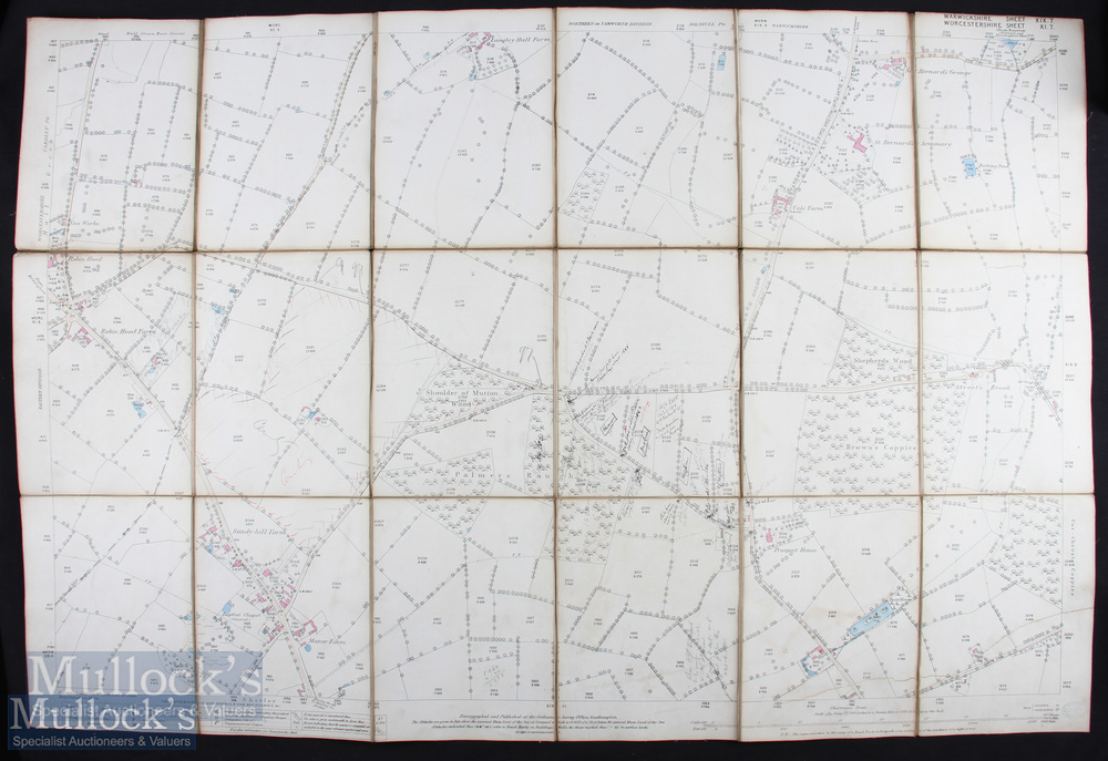 West Midlands – Frederick Blackett and J Wilkinson Selection of linen backed Maps featuring - Image 2 of 5