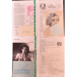 American Entertainment Autographs – including Katherine Hepburn (1907-2003), Celia Johnson (1908-