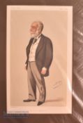 1878 Sir Albert Abdullah David Sassoon India Vanity Fair print mounted on card. Sassoon was born