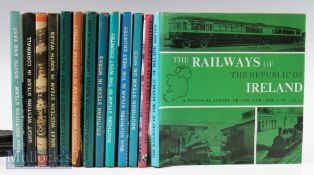 13x Railway Books by Bradford Barton all hard back books to include London Midland steam, more