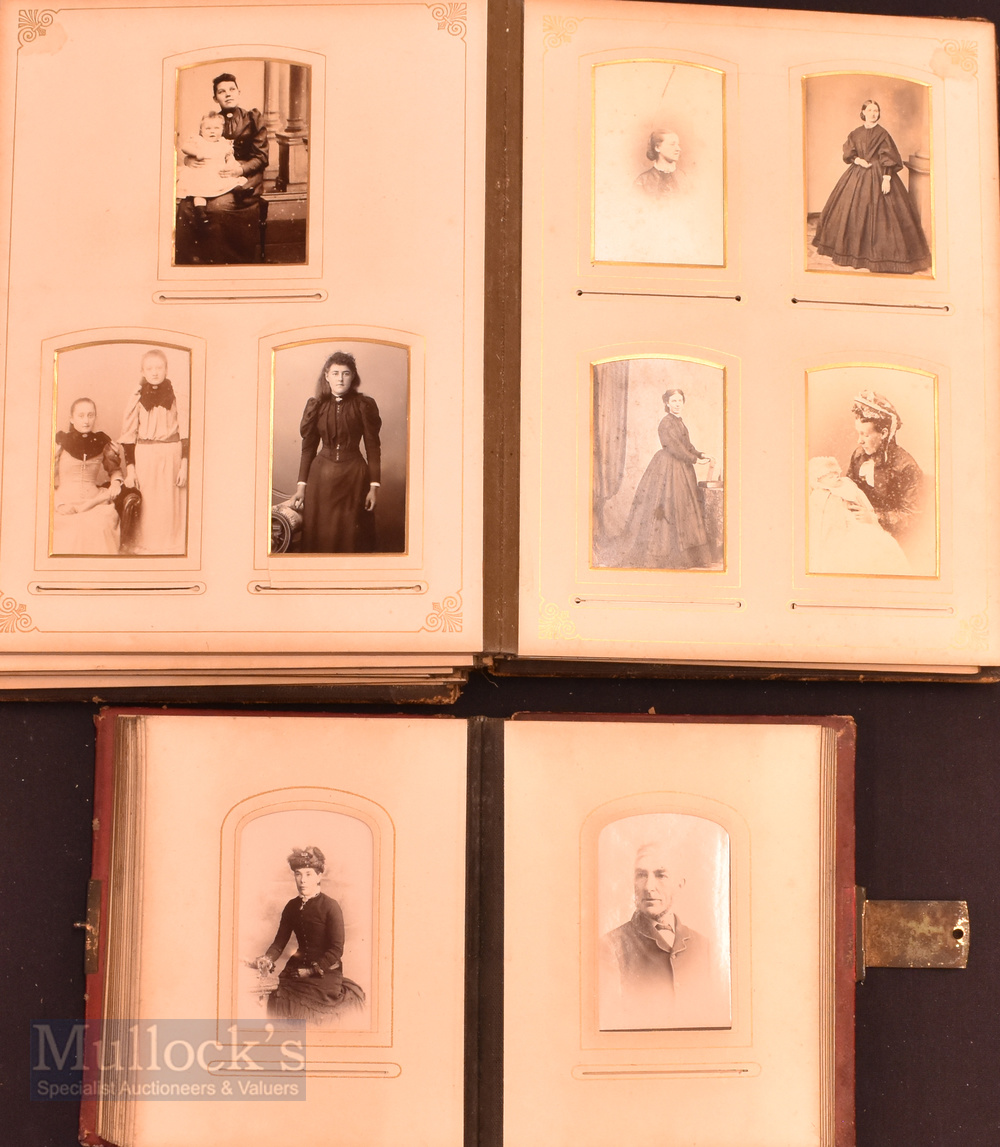 c1880 x3 Leather Album of Cabinet and Carte de Visite Cards. Noted card of Bishop Samuel Ajayi