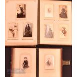 c1880 x3 Leather Album of Cabinet and Carte de Visite Cards. Noted card of Bishop Samuel Ajayi