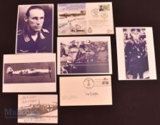 Various Military Autographs – featuring Horst Petzschler (b.1921) signed to a printed card, plus
