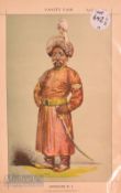 1870 India Sovereigns 'Nawab Nazim' Vanity Fair Colour Print dated 16 Apr, with text, appears in