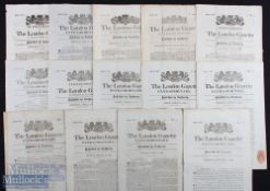 The London Gazette Newspaper Selection featuring Wed Nov 1809, Monday Mar 25 1811Thursday Sept 10