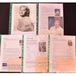 Entertainment Autographs – featuring Rhonda Fleming (b.1923) signed photo, Lucille Ball (1911-1989),