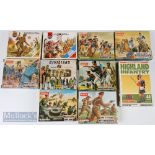 1960-70 Airfix HO 00 Scale Plastic Soldiers in Mob unpainted and a few still on plastic sprue, 10