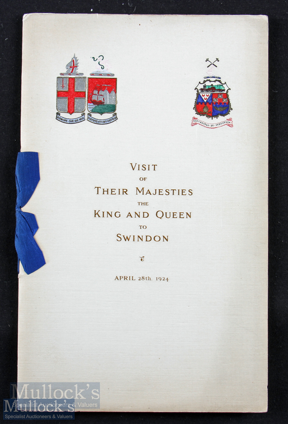 Visit of Their Majesties The King And Queen To Swindon April 28th 1924 Programme an impressive 15