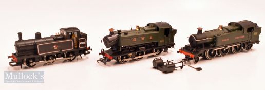 3x Hornby, Lima, Airfix OO gauge locomotives BR Class 3F Jinty, GWR 9400, GWR 6110 all in original