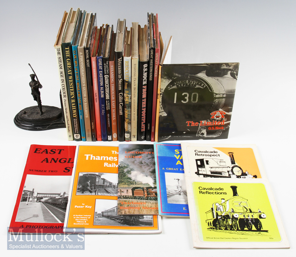 A Quantity of Railway books to include the last days in steam Gloucestershire, Great Eastern