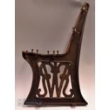 GWR Great Western Railway Cast Iron Bench Seat Ends x3. Early script type with cut outs to the