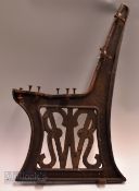 GWR Great Western Railway Cast Iron Bench Seat Ends x3. Early script type with cut outs to the