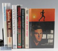 Selection of signed Sporting Books all appear first editions and include a scarce The Jim Ryun Story