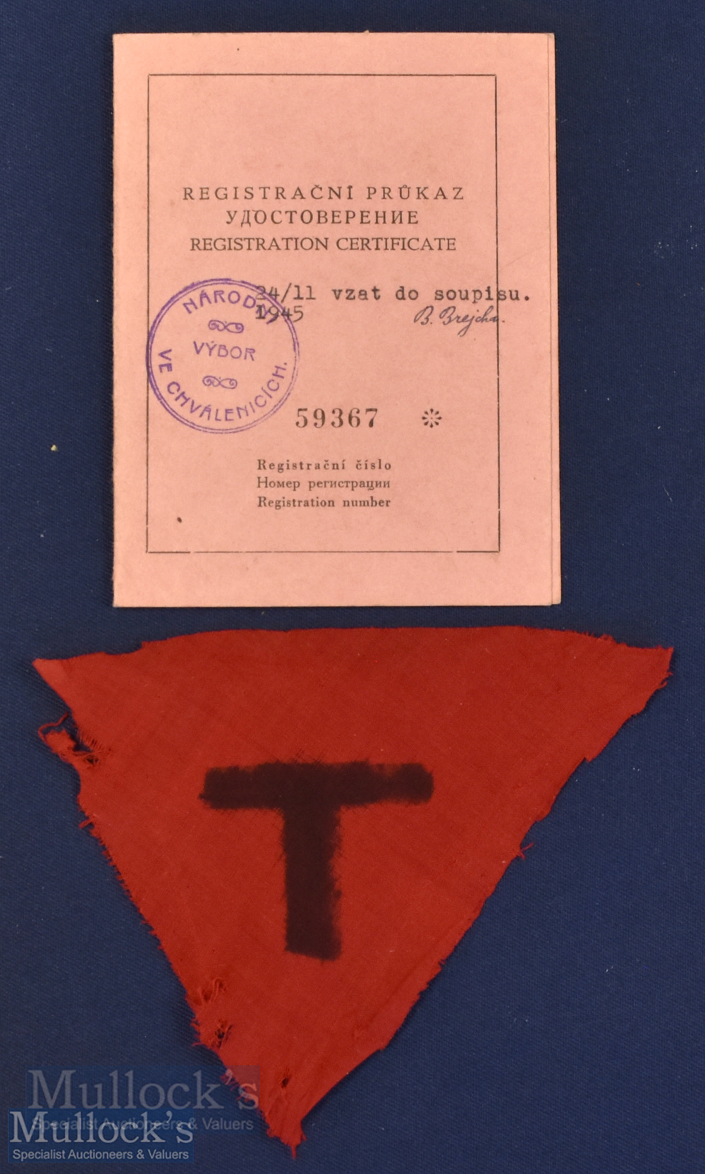 WWII Czechoslovak Repatriation Office Registration Card for inmate Jan Novak appears on database - Image 2 of 2