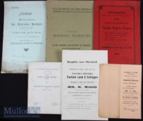 1898-1935 Estate Auction catalogue & Colour Plans Herefordshire to include 1898 Hereford Brewery and