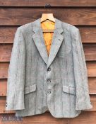 2x Pure Wool Tweed Gentleman's Country Jackets a Supasax tailored jacket 44" chest, and a John C