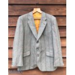 2x Pure Wool Tweed Gentleman's Country Jackets a Supasax tailored jacket 44" chest, and a John C