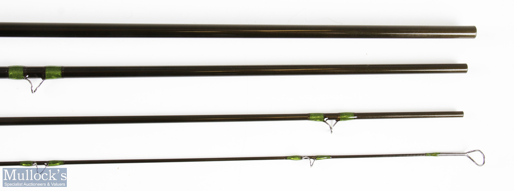 Alan Riddell Newton Abbot Stiletto Carbon Fly Rod, 10' 4pc line 7#, torzite snake rings, ALPS chrome - Image 2 of 2