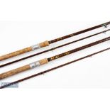 Hardy Richard Walker Carp Rod, 10' 2pc 27" approx. handle, sliding reel seat, red agate butt/tip