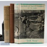 The Angler and the Trout book Hush Edye 1941, Salmon & trout fishing up to date Jock Scott 1960 D/J,