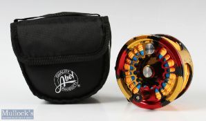 Abel USA Super 12W Saltwater fly reel No7401 with custom finish 4 ½" spool 1 3/8" width with counter