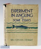 Stewart Maj Gen RN - "Experiments in Angling and Some Essays" 1947 1st edition with illustrations,