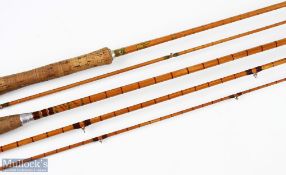 Fosters of Ashbourne The Perfect Split Cane fly rod 10'6" 3pc alloy sliding reel fitting, agate