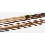 2x Sundridge 12ft & 13ft SLV Competition match rod blanks with cork handles (plus extra butt section