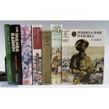 7x Big Game Hunting books to include Papuan Wonderland J G Hides 1st edition with no D/J African