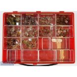 Flies Selection - 10x Compartment Clear View Box with over 150 dry trout flies comprising mayflies