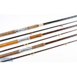 Hardy of Alnwick Fibalite Spinning Rod No 2, 10' 2pc tip 6" short, MCB; Hardy of Alnwick Fibalite