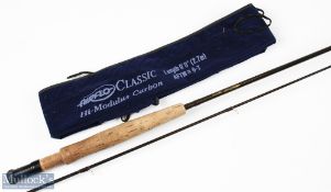 Airflo Classic Hi-Modulus Carbon Fly Rod, 9' 2pc line 6'7#, original cloth bag, hard plastic tube