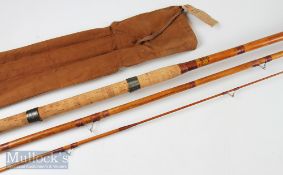 Allcocks 'Gloria' 12ft 3pc Spanish Reed/cane rod with original rod bag - signs of light use