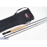 Bruce & Walker Powerlite Carbon Fly Rod, hand built in England, 7'6" 3pc 3/5 line# reel seat with