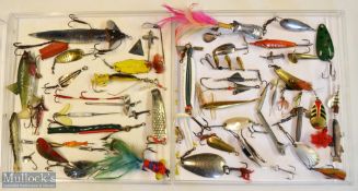 Good selection of lures, baits, spinners, spoons, dead bait mounts incl some named makers (40#)