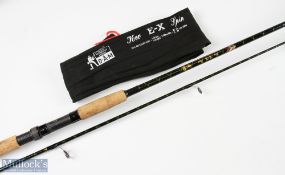 DAM Kev E-Y Carbon Spinning Rod, 8' 2pc, 19" approx. handle, ceramic lined rings throughout, 10-