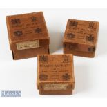 Three Hardy Card Boxes for No.1 Hardex Reel, Sunbeam Reel, and one unmarked, very good condition (