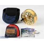 Orvis Mirage VII Shallow Big Game Fly reel 5" in Gold finish with counter balance handle, line 11/