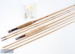 Brooks Made in England 96-B14/5 split cane Fly Rod, 8' 2pc line 5#, plus spare tip, very clean,